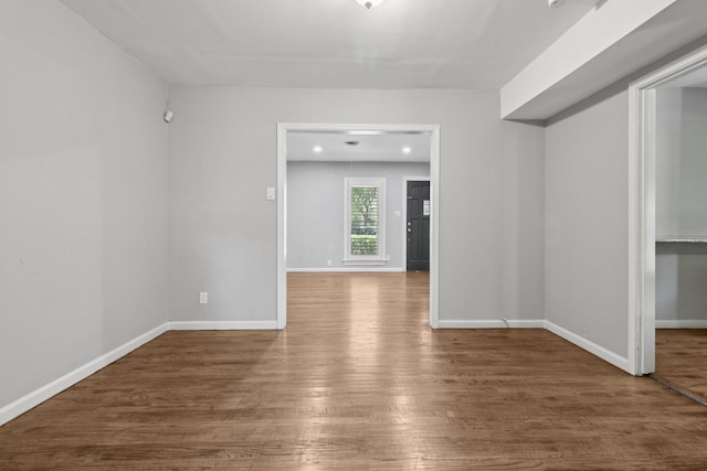 3620 W Biddison St, Fort Worth, TX 76109 - spare room featuring wood finished floors and baseboards
