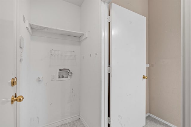 1100 Cedarcrest Dr, Mesquite, TX 75149 - laundry room with washer hookup and baseboards