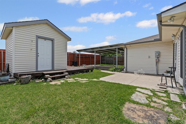 1100 Cedarcrest Dr, Mesquite, TX 75149 - view of yard featuring a patio