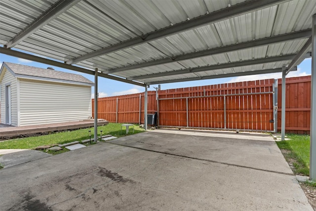 1100 Cedarcrest Dr, Mesquite, TX 75149 - view of patio / terrace featuring driveway
