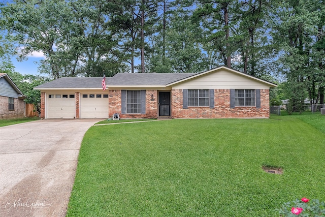 9804 W Trails End, Shreveport, LA 71118 - ranch-style home with an attached garage, concrete driveway, and brick siding