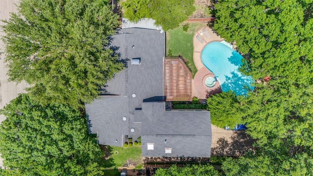 6616 Elvedon Dr, Dallas, TX 75248 - bird's eye view of a pool area