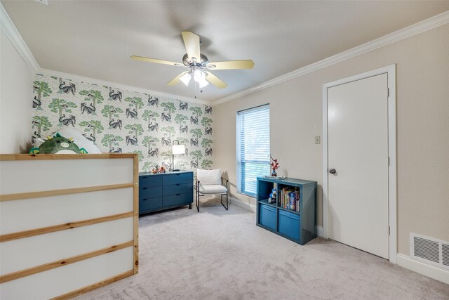6616 Elvedon Dr, Dallas, TX 75248 - bedroom featuring ornamental molding, carpet flooring, and baseboards