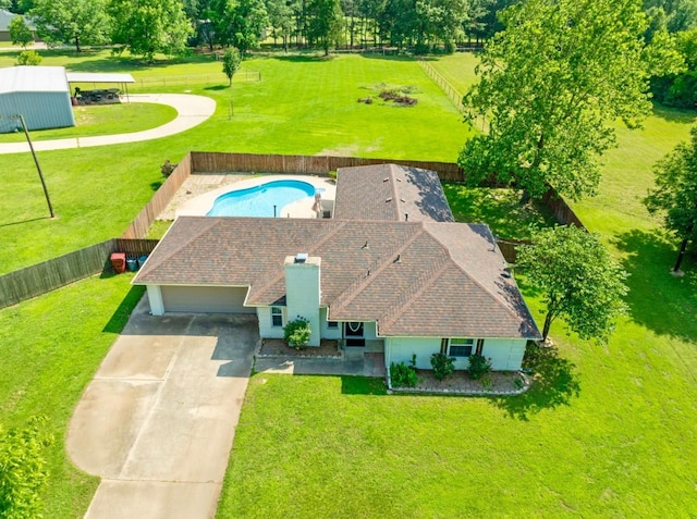 6650 Pine Mill Rd, Reno, TX 75462 - view of subject property featuring a pool