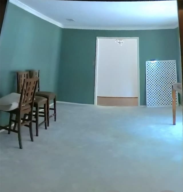 5805 Azteca Dr, Fort Worth, TX 76112 - sitting room featuring ornamental molding and carpet