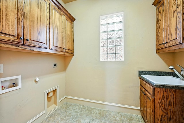 49 Pristine Pond Dr, Frisco, TX 75034 - washroom featuring cabinet space, washer hookup, and electric dryer hookup