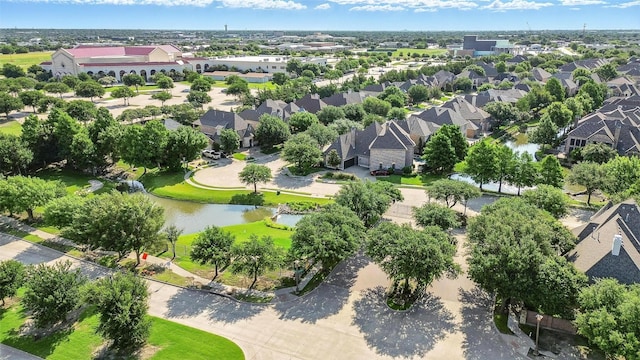 49 Pristine Pond Dr, Frisco, TX 75034 - aerial view of residential area featuring a nearby body of water