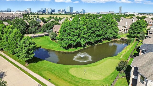 49 Pristine Pond Dr, Frisco, TX 75034 - bird's eye view of skyline and a large body of water
