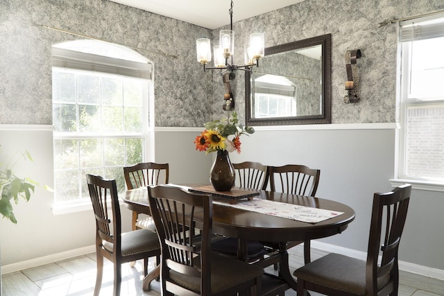 1204 Bluff View Dr, Hutchins, TX 75141 - dining area featuring a chandelier