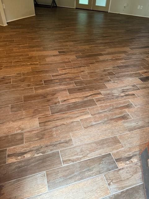 detailed view of wood finished floors