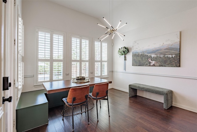 4300 Round Valley Ln, Fort Worth, TX 76262 - dining area with wood finished floors, baseboards, and breakfast area