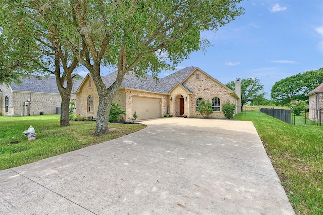 3006 Preston Club Dr, Sherman, TX 75092 - view of front facade with brick siding, an attached garage, and concrete driveway