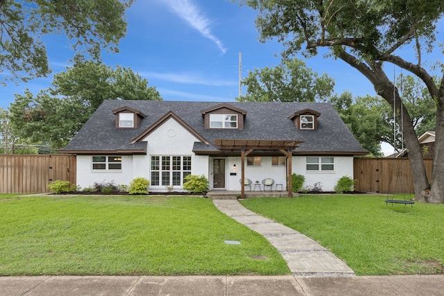 10328 Countess Dr, Dallas, TX 75229 - view of front of home with brick siding, a pergola, and a gate