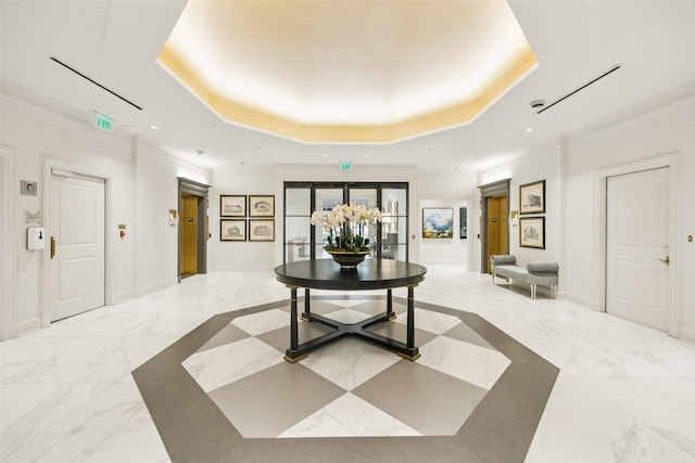 4240 Prescott Ave Unit 5B, Dallas, TX 75219 - lobby featuring ornamental molding and recessed lighting