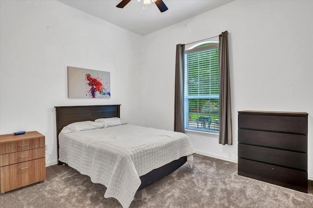 1516 Stonehill Ct, Allen, TX 75002 - bedroom with carpet, baseboards, and a ceiling fan