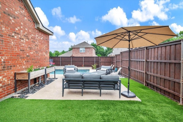 1516 Stonehill Ct, Allen, TX 75002 - view of patio / terrace with outdoor lounge area