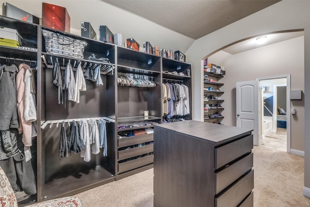 3717 Dutch Iris Ln, Forest Hill, TX 76140 - spacious closet with arched walkways and carpet