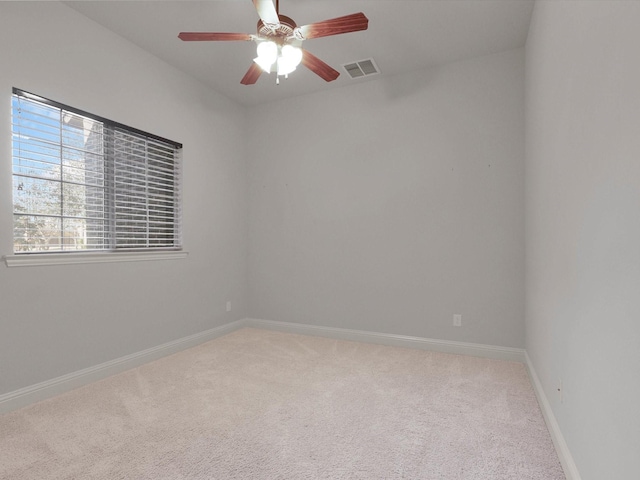 14875 Story Ln, Frisco, TX 75035 - empty room with light carpet, ceiling fan, and baseboards