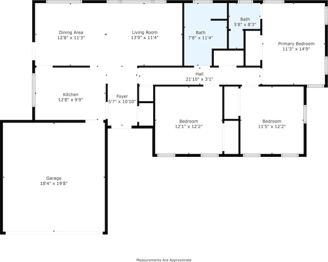 2969 Eric Ln, Farmers Branch, TX 75234 - view of room layout