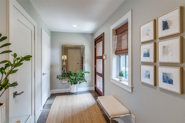 4121 Grassmere Ln Unit 3, University Park, TX 75205 - entryway featuring baseboards and dark wood finished floors