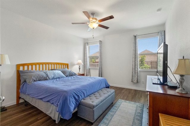 797 Hawthorn St, Princeton, TX 75407 - bedroom with wood finished floors and a ceiling fan