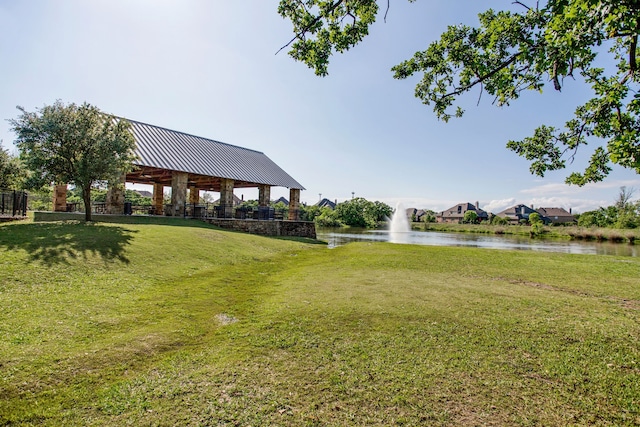1208 Claire St, Lantana, TX 76226 - view of green lawn featuring a water view