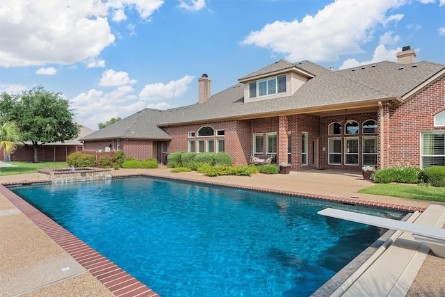 2010 Rustic Trl, Waco, TX 76657 - outdoor pool featuring a patio area and a diving board