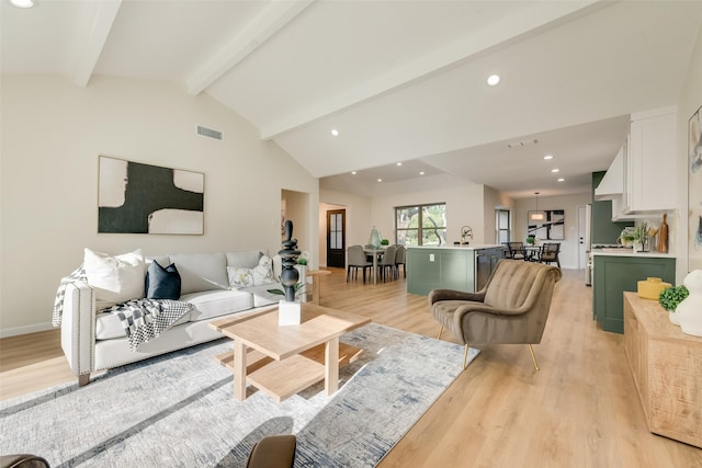 520 Oakcrest Dr, Coppell, TX 75019 - living room featuring light wood-style flooring, recessed lighting, and baseboards