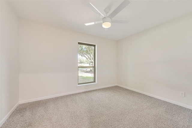 520 Oakcrest Dr, Coppell, TX 75019 - carpeted empty room with baseboards and a ceiling fan