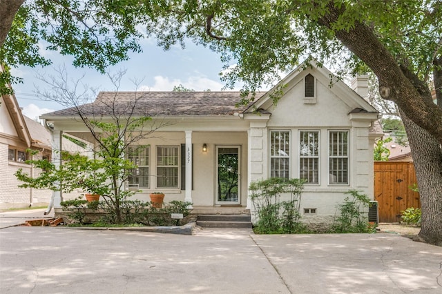 3327 Lovers Ln, University Park, TX 75225 - view of front of home with stucco siding and a shingled roof