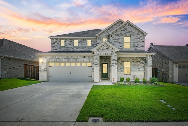 5637 Castle Peak Bnd, Fort Worth, TX 76126 - view of front of property featuring a front lawn, driveway, and a garage
