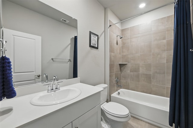 5637 Castle Peak Bnd, Fort Worth, TX 76126 - full bathroom featuring shower / bath combo, vanity, and toilet
