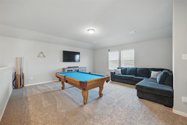 5637 Castle Peak Bnd, Fort Worth, TX 76126 - game room with carpet floors, billiards, and baseboards