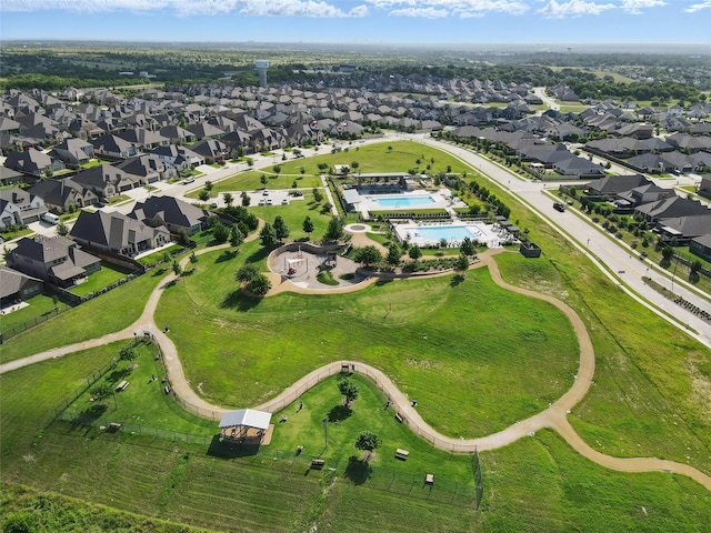 5637 Castle Peak Bnd, Fort Worth, TX 76126 - aerial view of property and surrounding area with a pool area and nearby suburban area