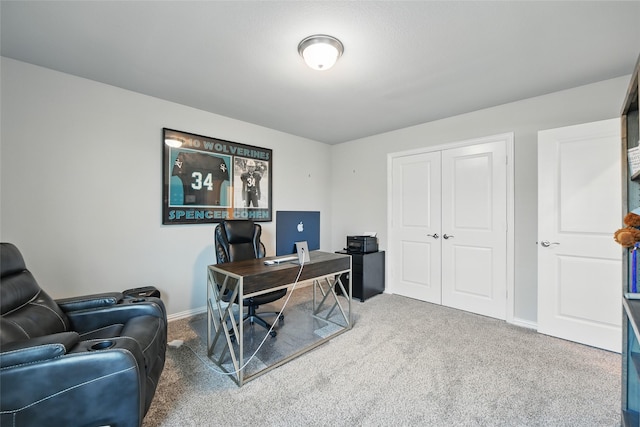 5637 Castle Peak Bnd, Fort Worth, TX 76126 - carpeted home office with baseboards