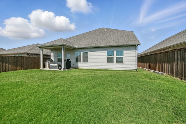 5637 Castle Peak Bnd, Fort Worth, TX 76126 - back of house with a patio and roof with shingles