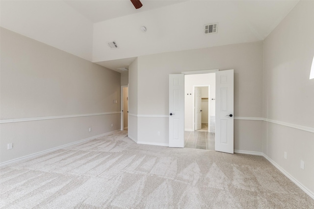 5312 Bellis Dr, Fort Worth, TX 76244 - unfurnished bedroom featuring light carpet, baseboards, and a ceiling fan