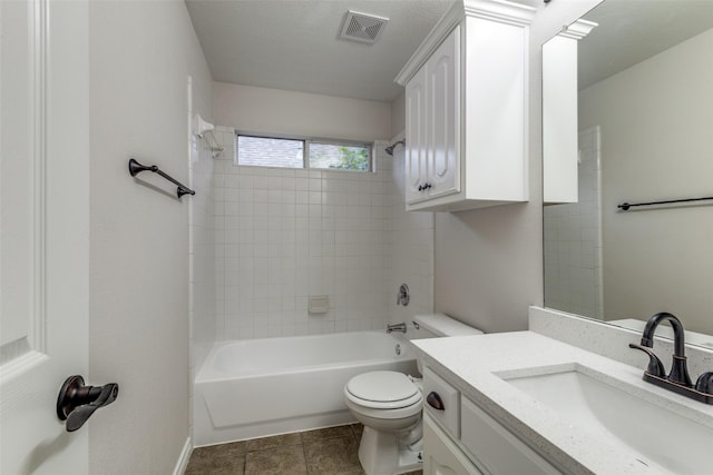 5312 Bellis Dr, Fort Worth, TX 76244 - full bath featuring vanity, toilet, bathtub / shower combination, and baseboards