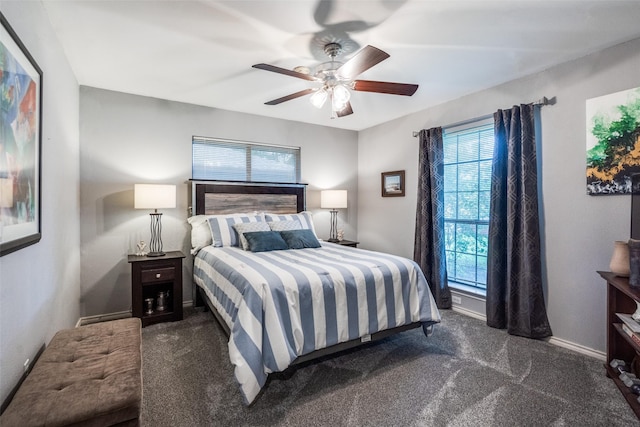 1520 Papeete Dr, Plano, TX 75075 - carpeted bedroom with multiple windows, ceiling fan, and baseboards