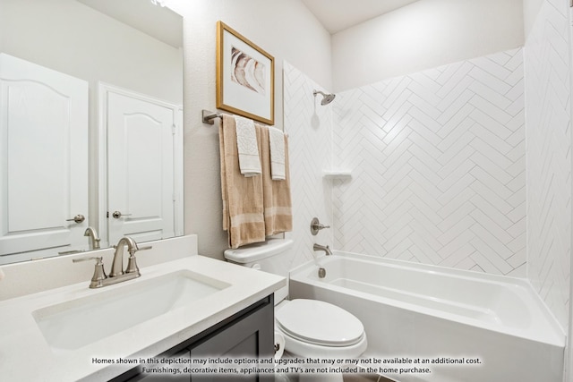 409 Atlas Cedar Dr, Glenn Heights, TX 75154 - full bath featuring toilet, vanity, and  shower combination