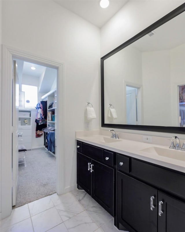 363 Somerville Dr, Mckinney, TX 75071 - bathroom with double vanity and a spacious closet
