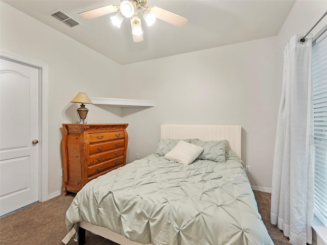 4710 Ashley Cir, Midlothian, TX 76065 - carpeted bedroom featuring baseboards and a ceiling fan
