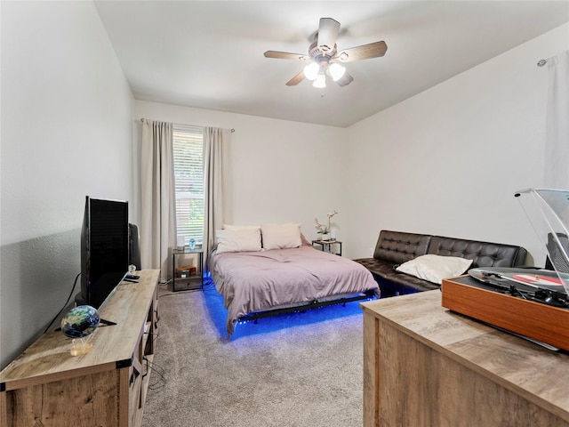 4710 Ashley Cir, Midlothian, TX 76065 - carpeted bedroom with a ceiling fan