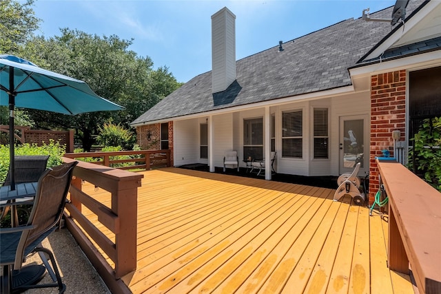 4710 Ashley Cir, Midlothian, TX 76065 - view of wooden deck