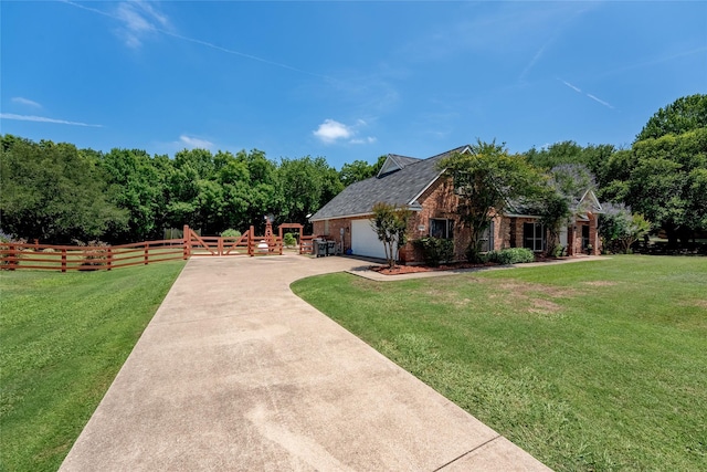 4710 Ashley Cir, Midlothian, TX 76065 - view of home's exterior featuring a garage, brick siding, and concrete driveway