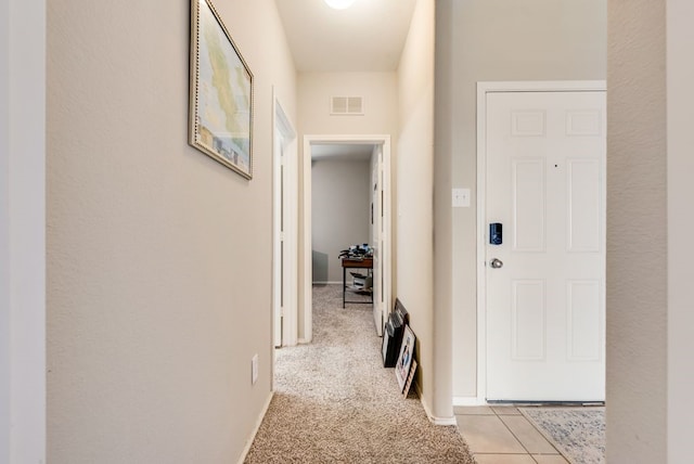 10237 Pyrite Dr, Fort Worth, TX 76131 - corridor featuring light carpet and baseboards