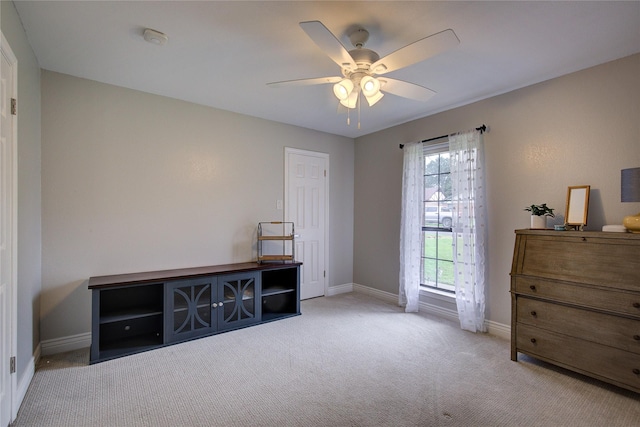 1220 Melony Dr, Sulphur Springs, TX 75482 - bedroom with carpet and a ceiling fan