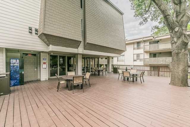 4851 Cedar Springs Rd Unit 175, Dallas, TX 75219 - deck featuring outdoor dining area