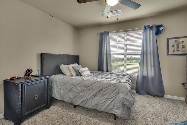 156 Buckskin Dr, Van Alstyne, TX 75495 - bedroom with carpet and ceiling fan
