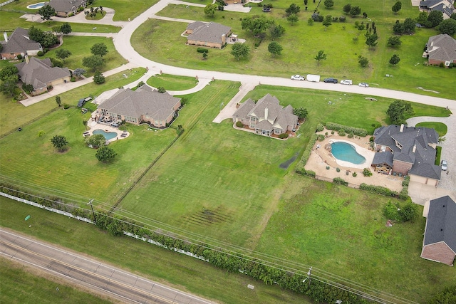 156 Buckskin Dr, Van Alstyne, TX 75495 - aerial view of residential area featuring a pool area